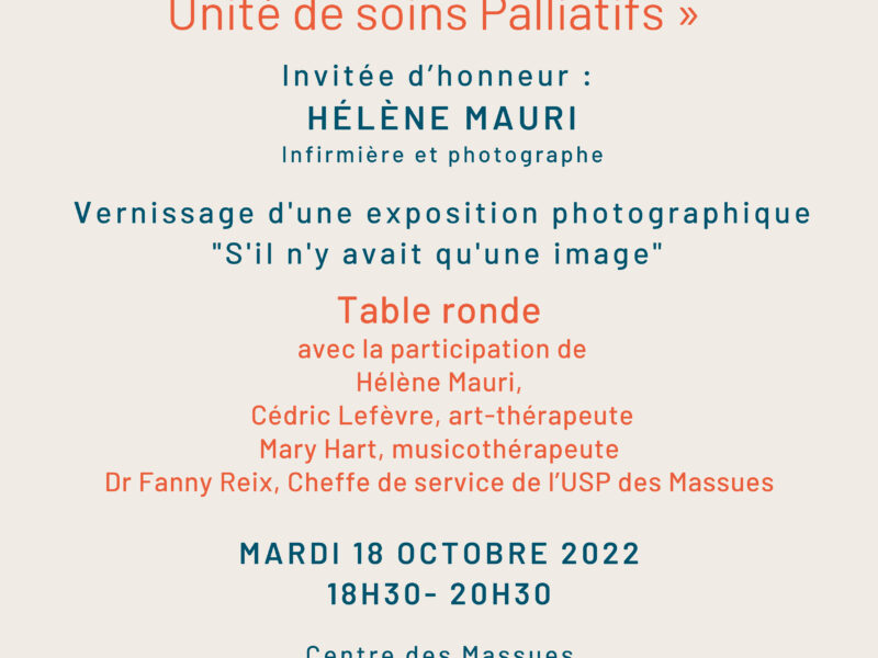 Exposition dans l’Unité de soins palliatifs des Massues – Lyon