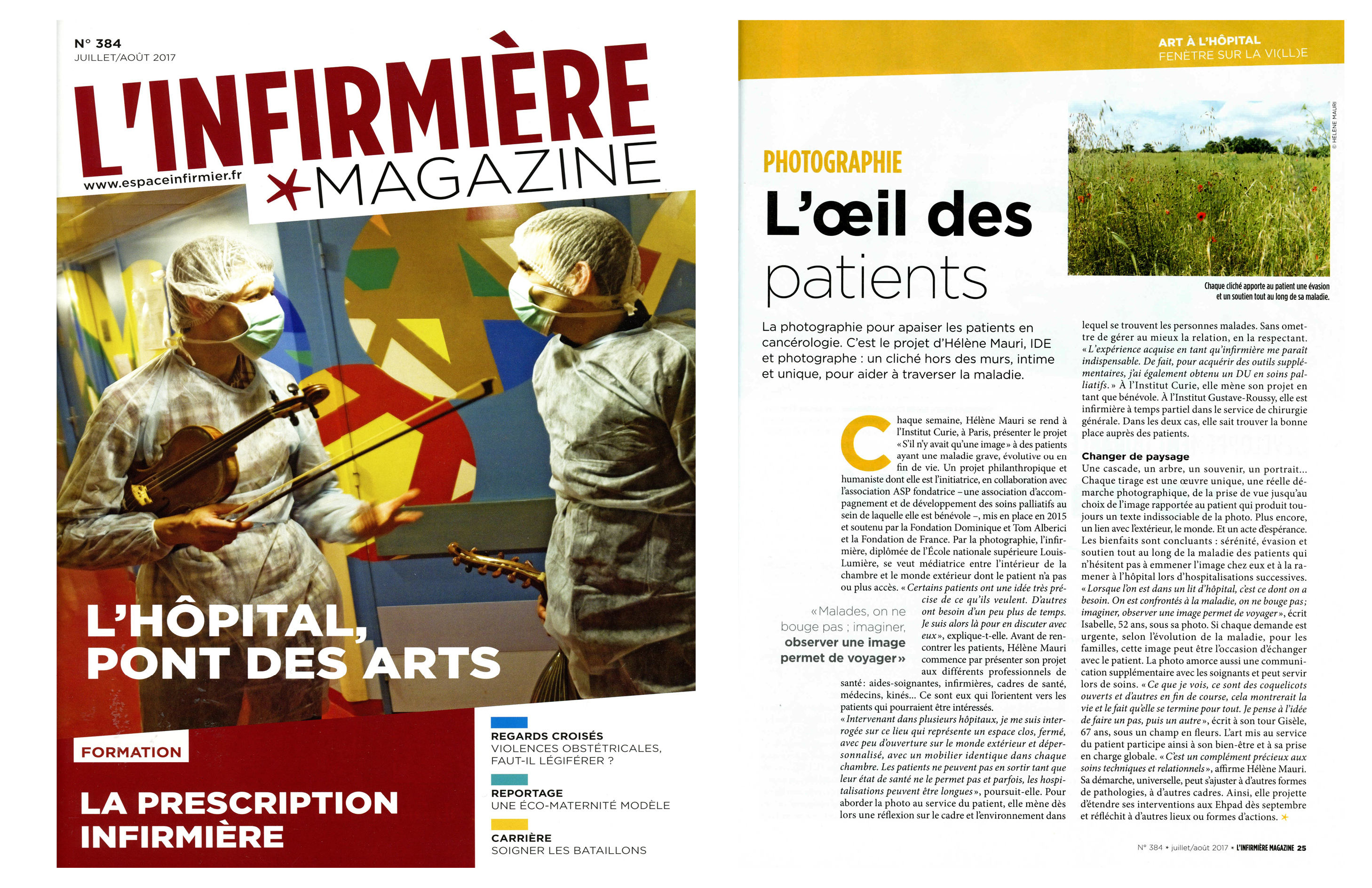 L'oeil des patients - l'Infirmière Magazine